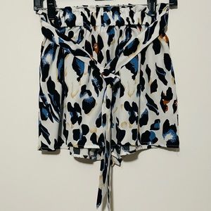 Leopard print shorts